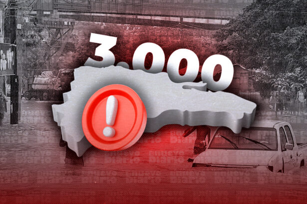 Lluvias dejan casi 3,000 desplazados por inundaciones en Santo Domingo