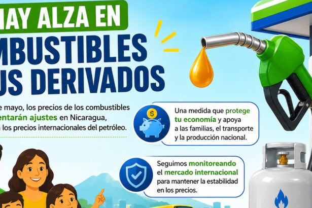 Nicaragua congela precios de combustibles del 10 al 16 de mayo