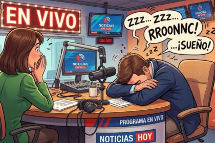 Comunicador se queda dormido y ronca durante programa en vivo